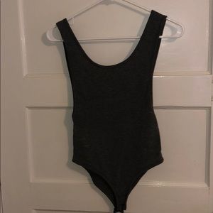GRAY COMFY BODYSUIT